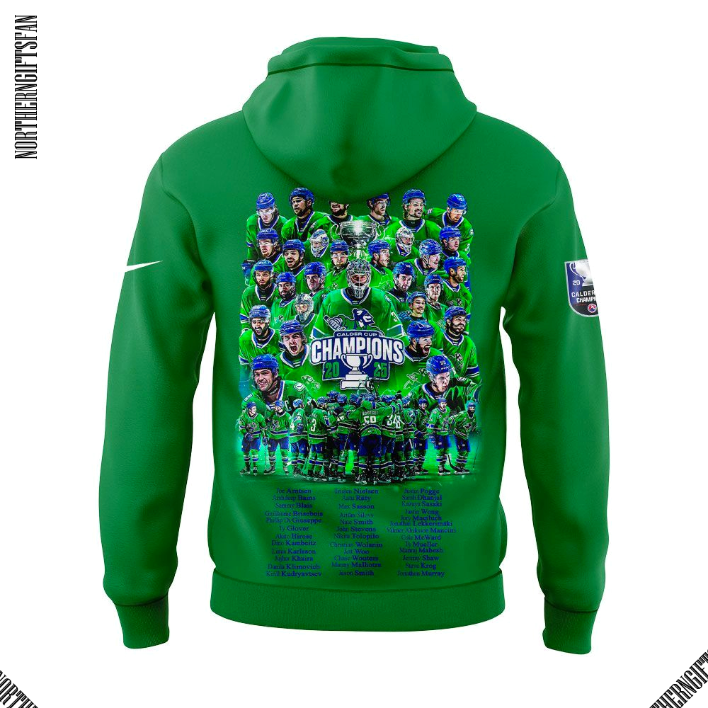 Abbotsford Canucks 2025 Calder Cup Champions Hoodie Abbotsford Canucks 2025 Calder Cup Champions Hoodie