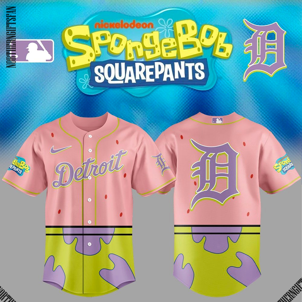 Detroit Tigers SpongeBob SquarePants 2025 Jersey