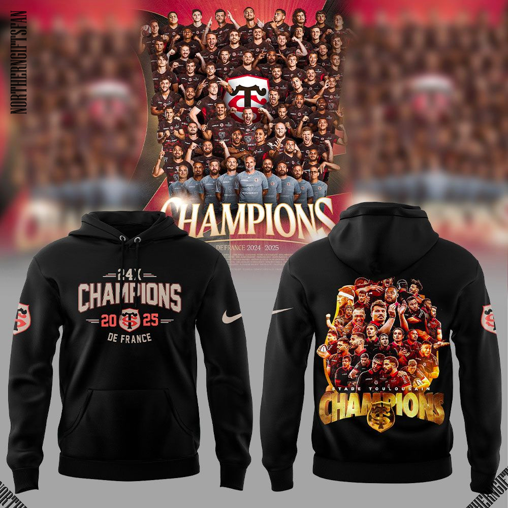 Édition limitée Stade Toulousain Rugby Champions Hoodie Édition limitée Stade Toulousain Rugby Champions Hoodie