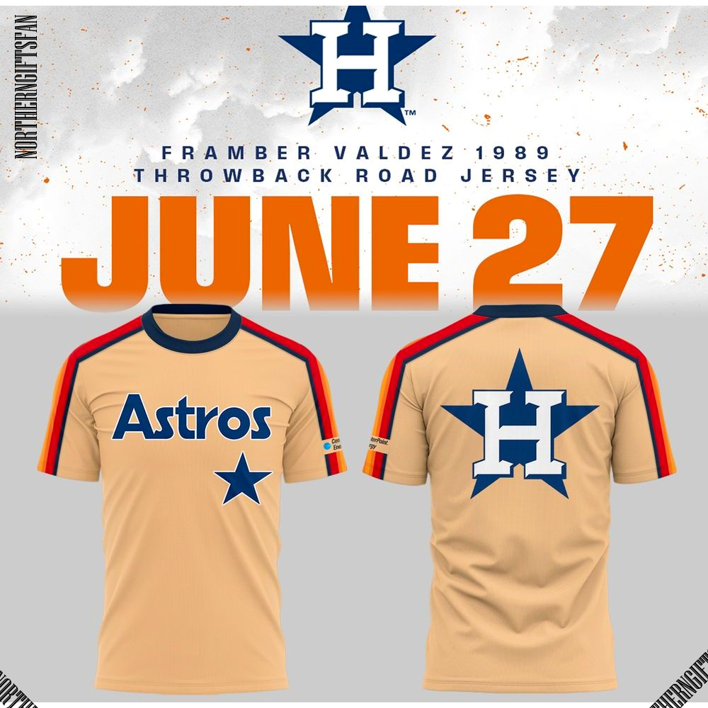 Framber Valdez 1989 Throwback Road Houston Astros T-Shirt