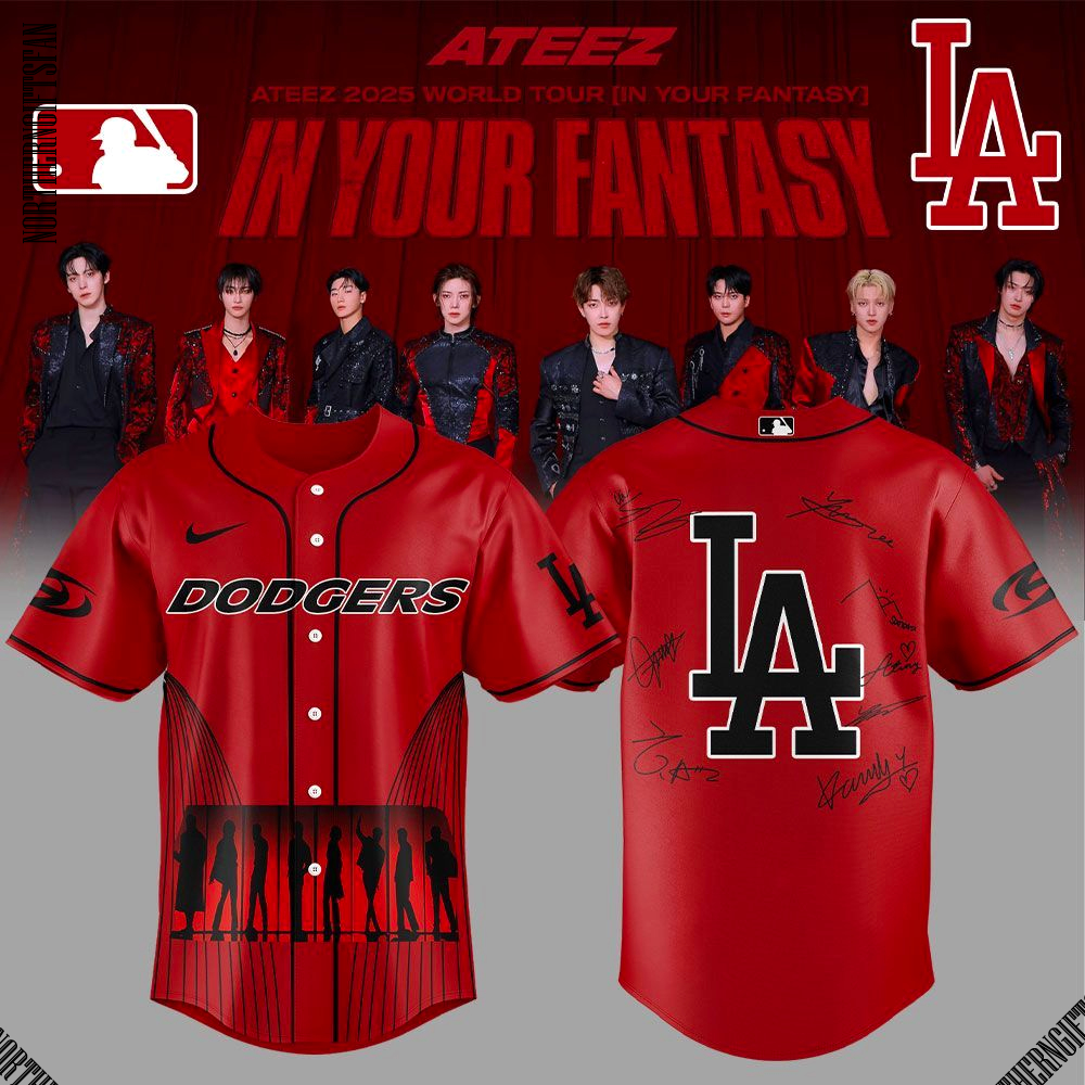 Los Angeles ATEEZ World Tour Signature 2025 Jersey