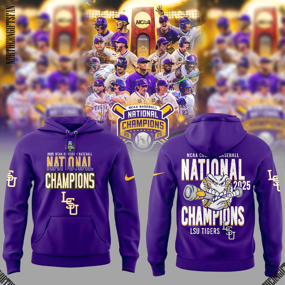 LSU Tigers World Series Champions 2025 Fans Hoodie