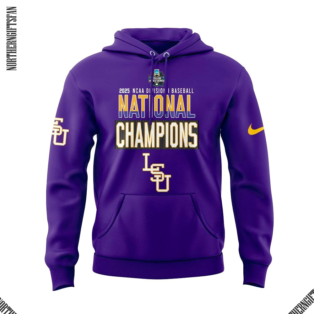 LSU Tigers World Series Champions 2025 Fans Hoodie