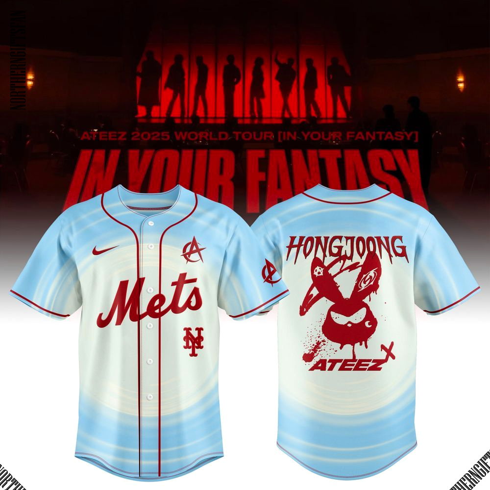 New York Mets x Ateez 2025 World Tour Fans Special Jersey