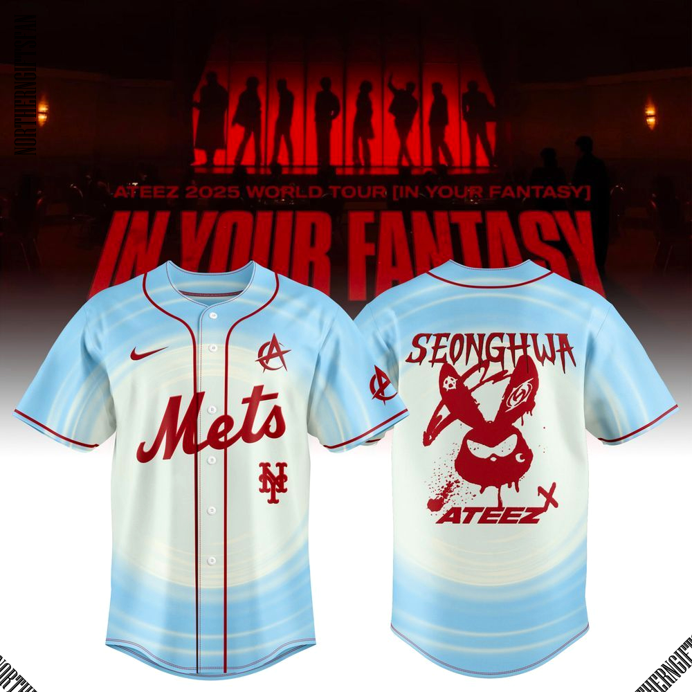 New York Mets x Ateez 2025 World Tour Fans Special Jersey New York Mets x Ateez 2025 World Tour Fans Special Jersey