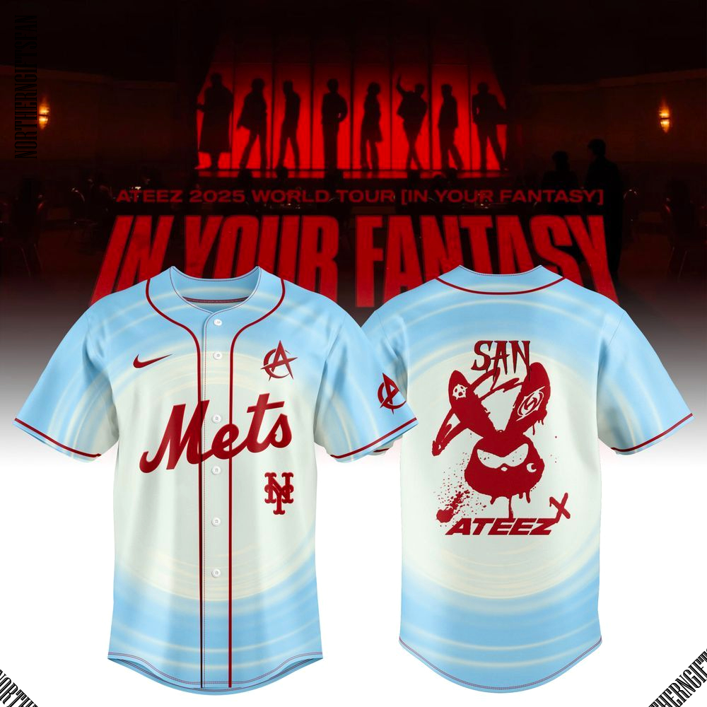New York Mets x Ateez 2025 World Tour Fans Special Jersey New York Mets x Ateez 2025 World Tour Fans Special Jersey