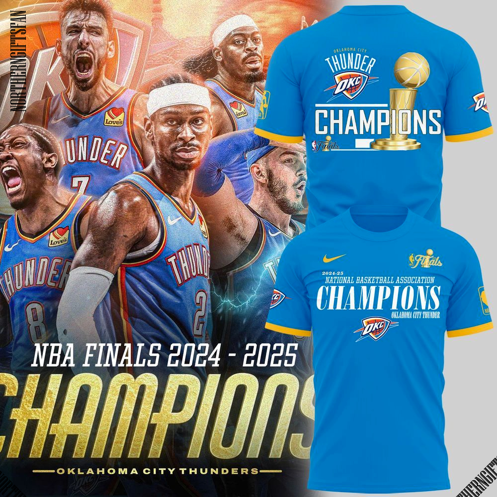 Oklahoma City Thunder 2025 NBA Champions Limited Edition T-Shirt