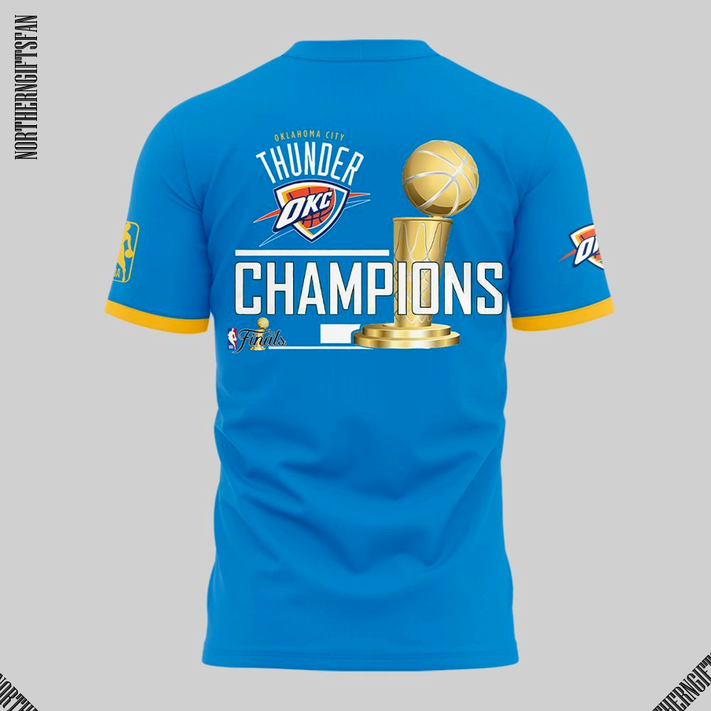 Oklahoma City Thunder 2025 NBA Champions Limited Edition T-Shirt Oklahoma City Thunder 2025 NBA Champions Limited Edition T-Shirt
