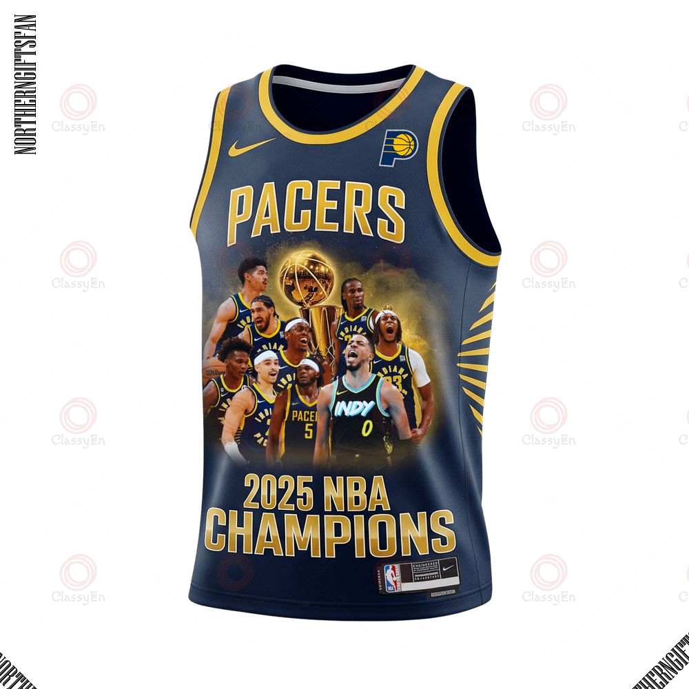 Pacers 2025 Champions Final Signature Teams Basketball Jersey