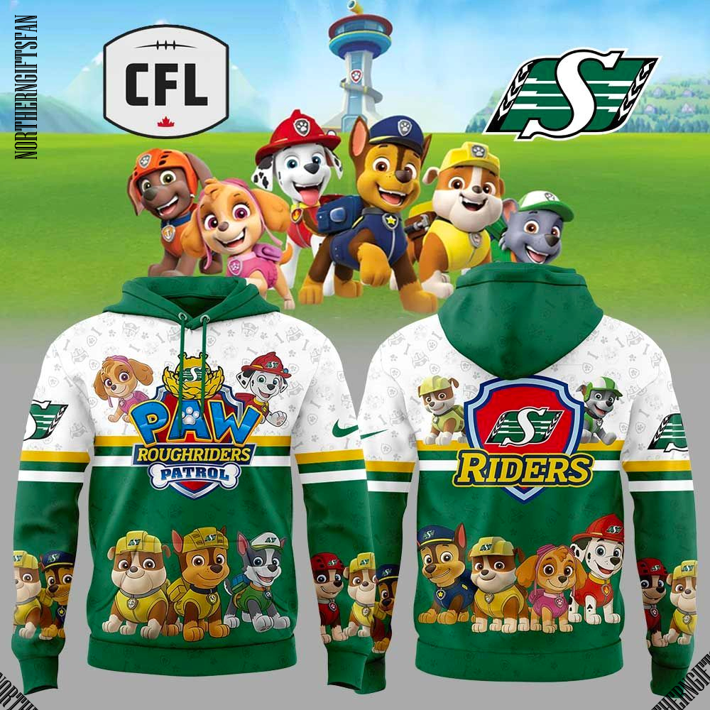 Saskatchewan Roughriders Paw Patrol Hoodie
