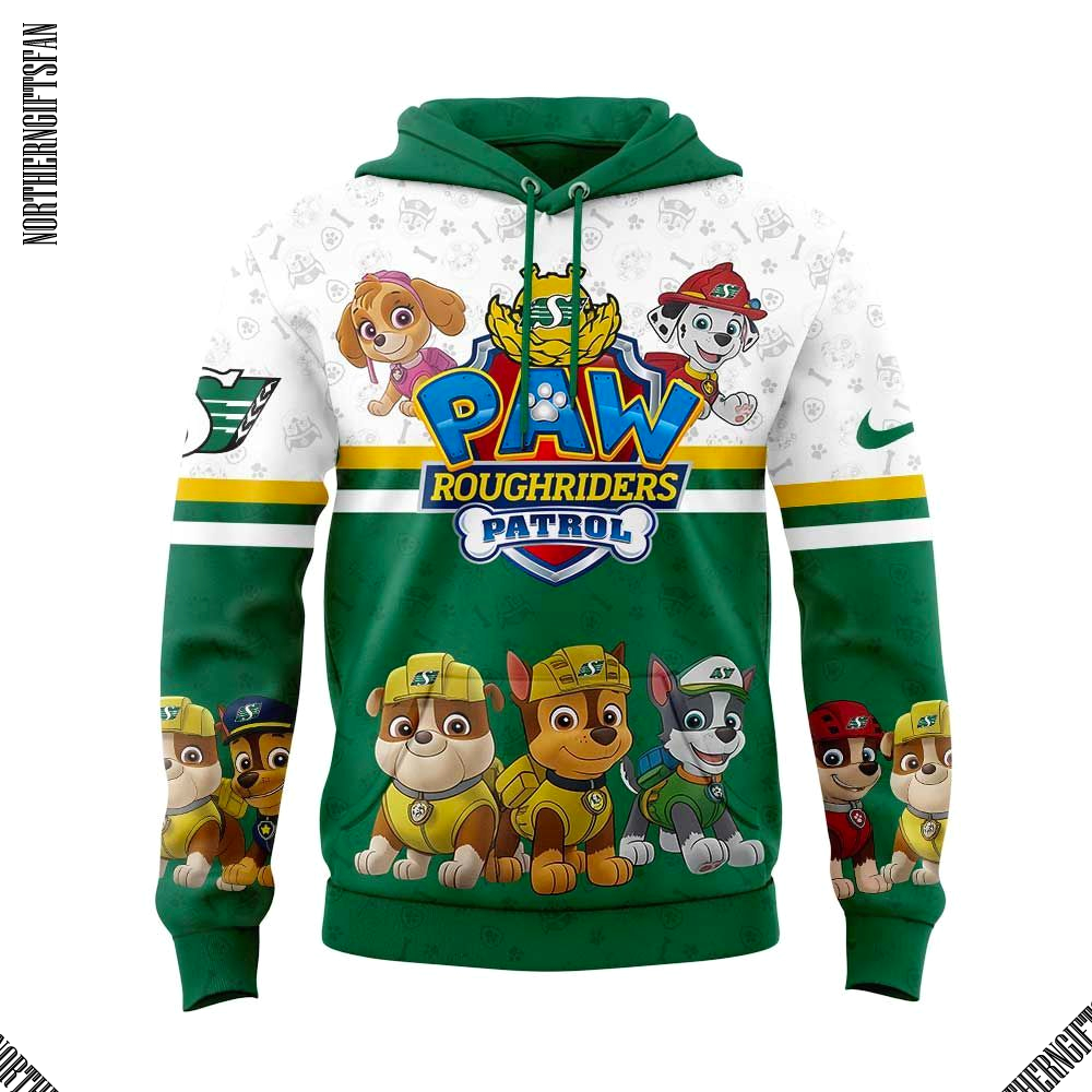 Saskatchewan Roughriders Paw Patrol Hoodie