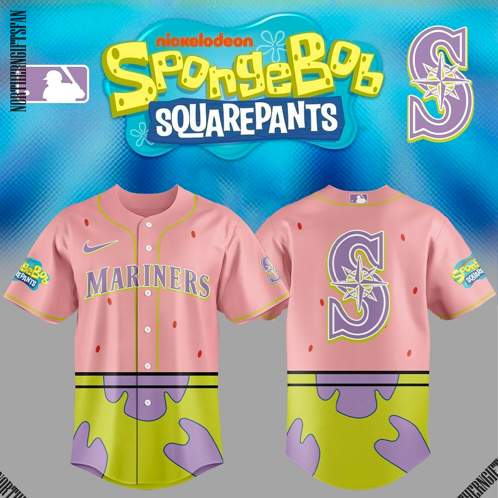 Seattle Mariners SpongeBob SquarePants 2025 Jersey