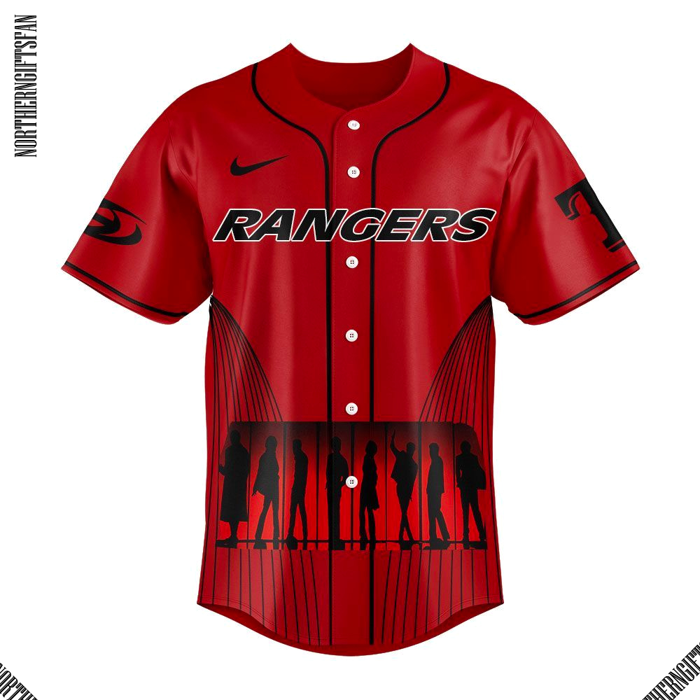 Texas Rangers ATEEZ World Tour Signature Red 2025 Jersey Texas Rangers ATEEZ World Tour Signature Red 2025 Jersey