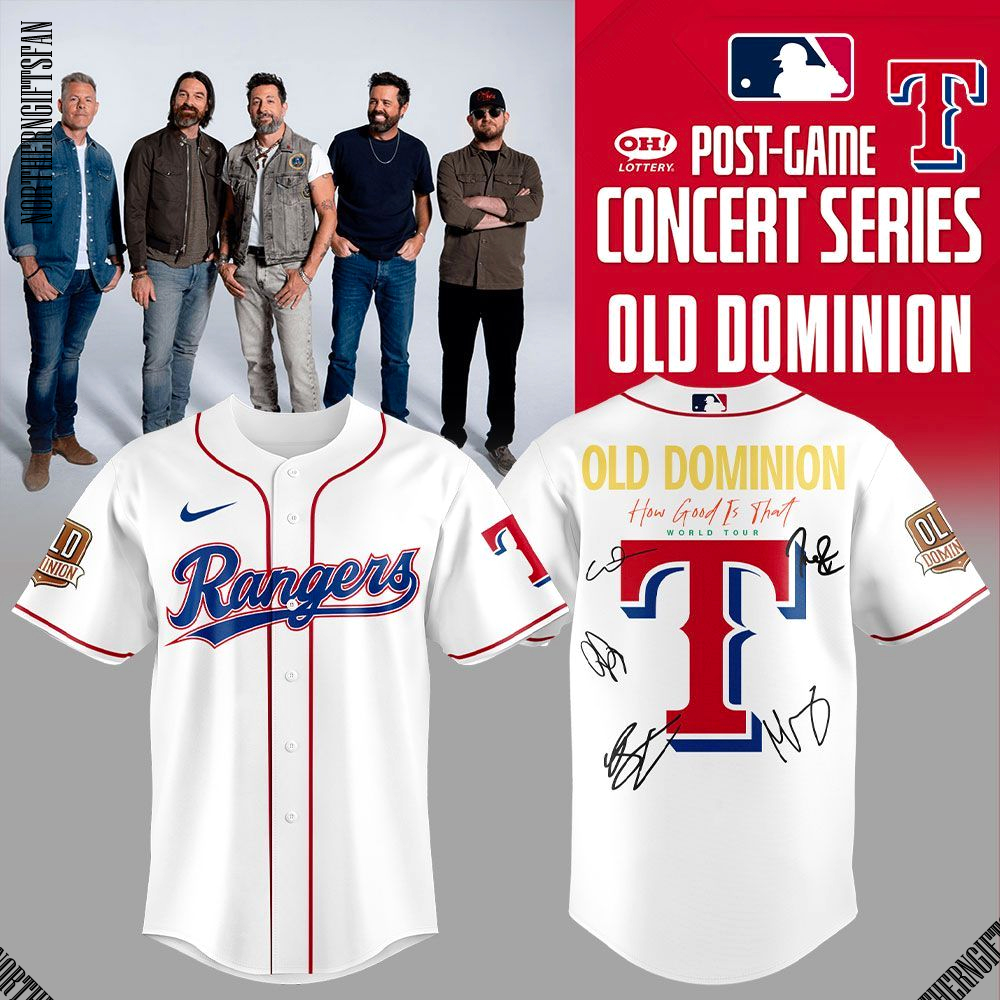 Texas Rangers Old Dominion Show 2025 Jersey