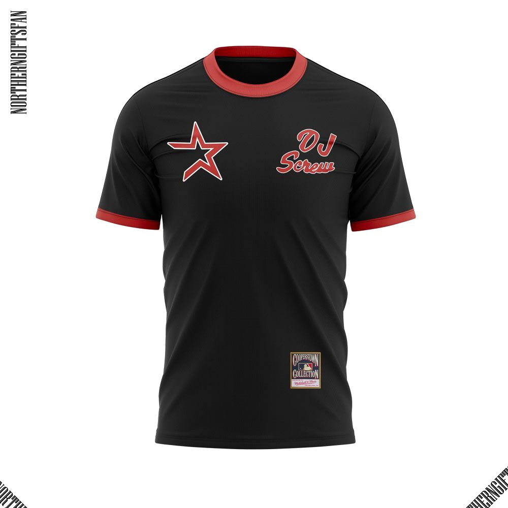 The Astros x DJ Screw Day 2025 Black Shirt