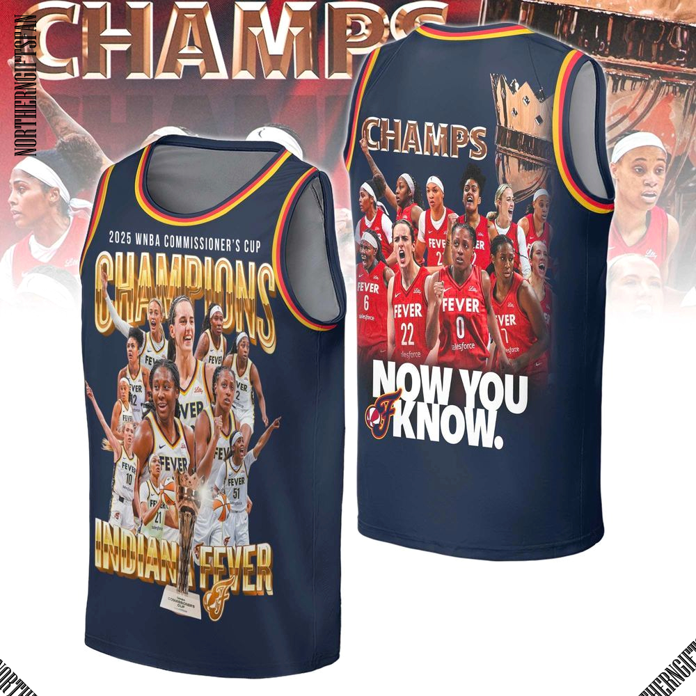 2025 WNBA Commissioner Cup Indiana Fever Champions T-Shirt 2025 WNBA Commissioner Cup Indiana Fever Champions T-Shirt
