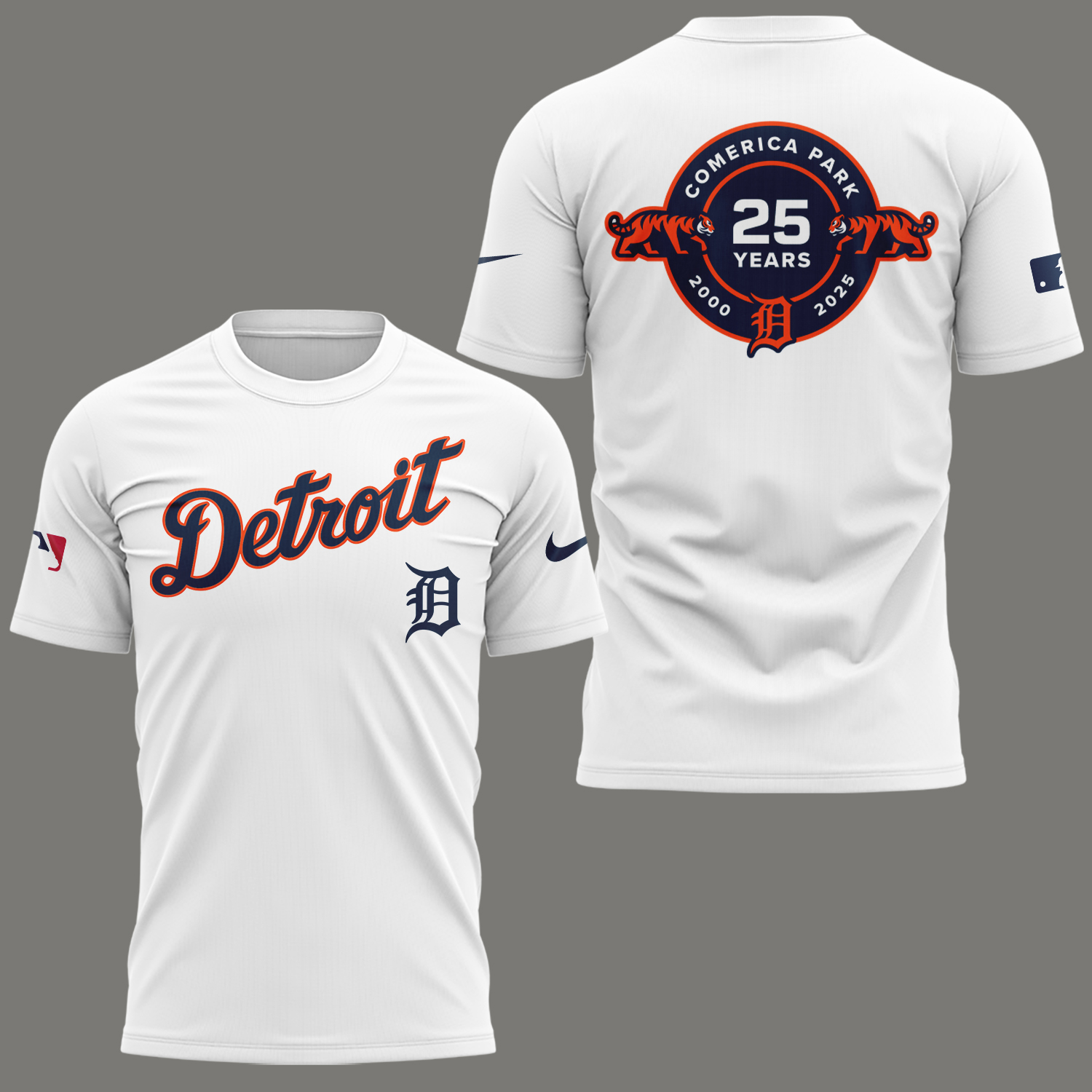 Detroit Tigers 25 Years Comerica Park T-Shirt Detroit Tigers 25 Years Comerica Park T-Shirt