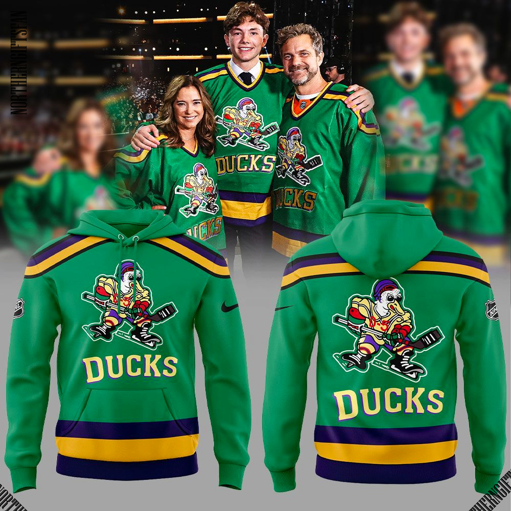 Anaheim Ducks Mighty Ducks Movie Official Hoodie Anaheim Ducks Mighty Ducks Movie Official Hoodie
