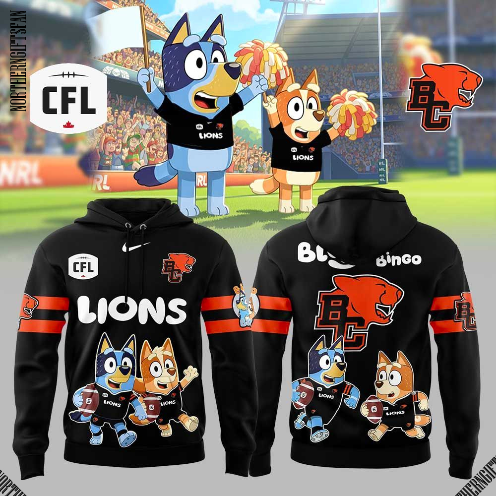 BC Lions x Bluey and Bingo Limited Hoodie BC Lions x Bluey and Bingo Limited Hoodie