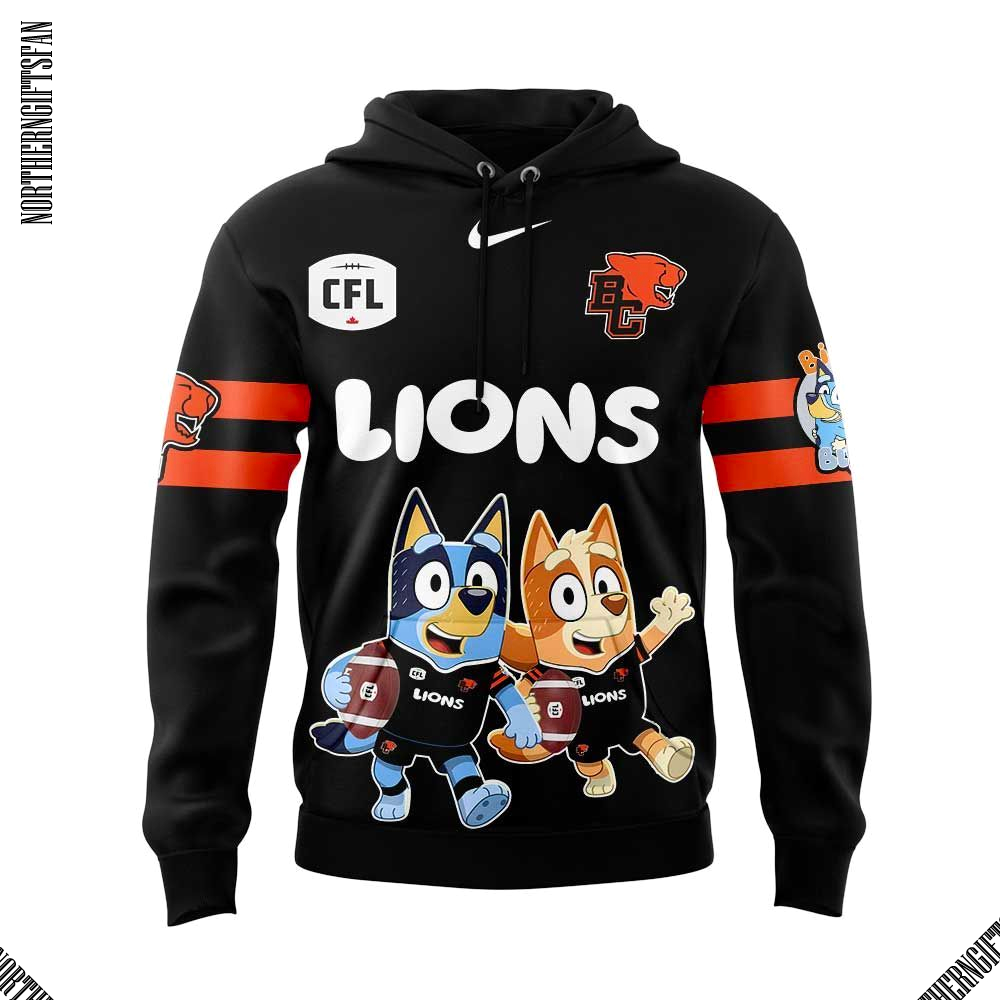 BC Lions x Bluey and Bingo Limited Hoodie BC Lions x Bluey and Bingo Limited Hoodie