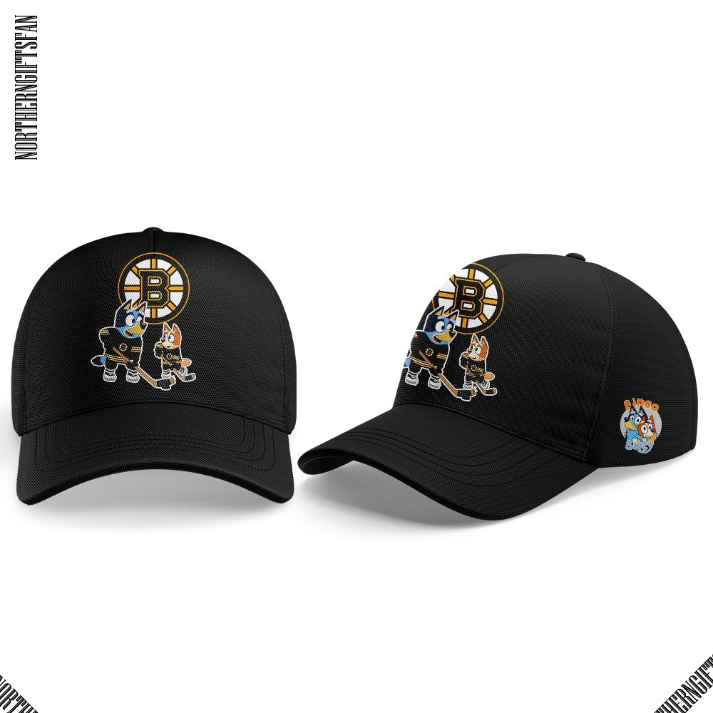 Boston Bruins 2025 Bluey and Bingo Hoodie Boston Bruins 2025 Bluey and Bingo Hoodie