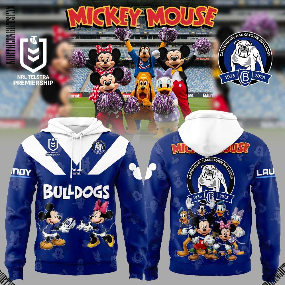 Canterbury-Bankstown Bulldogs x Mouse Blue Hoodie