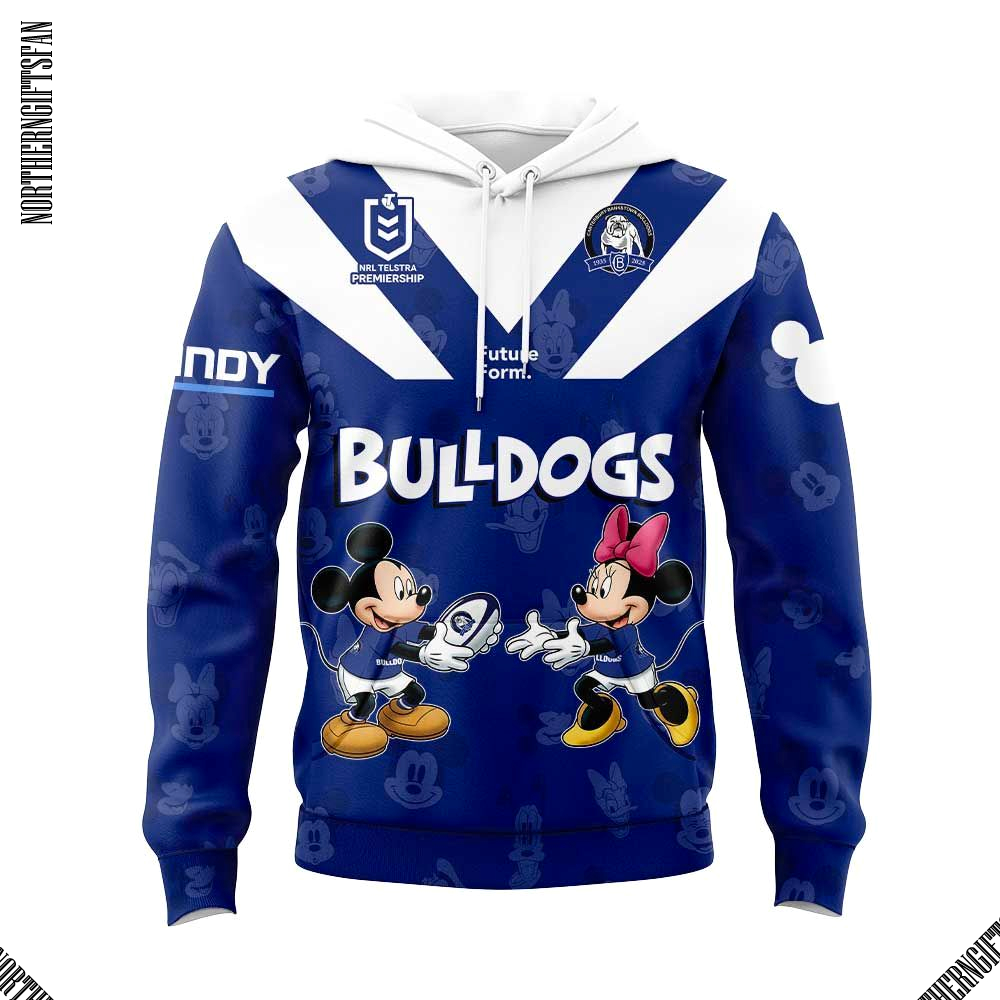 Canterbury-Bankstown Bulldogs x Mouse Blue Hoodie