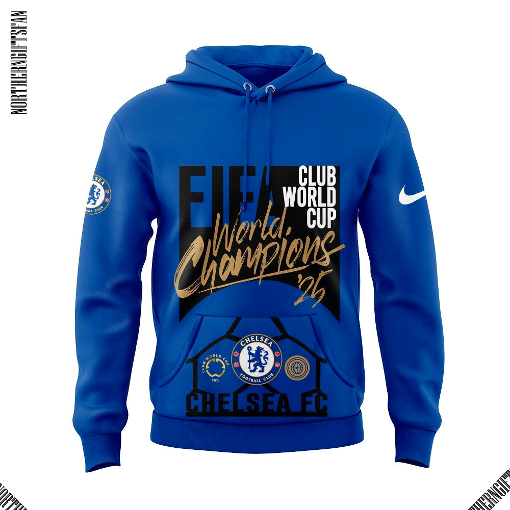 Chelsea FC 2025 FIFA Club World Cup Champions All Teams Limited Hoodie Chelsea FC 2025 FIFA Club World Cup Champions All Teams Limited Hoodie