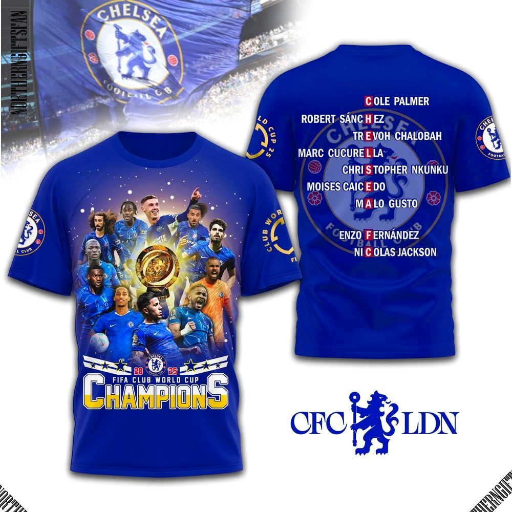 Chelsea FC Fifa Cup World Cup 2025 Champions T-Shirt