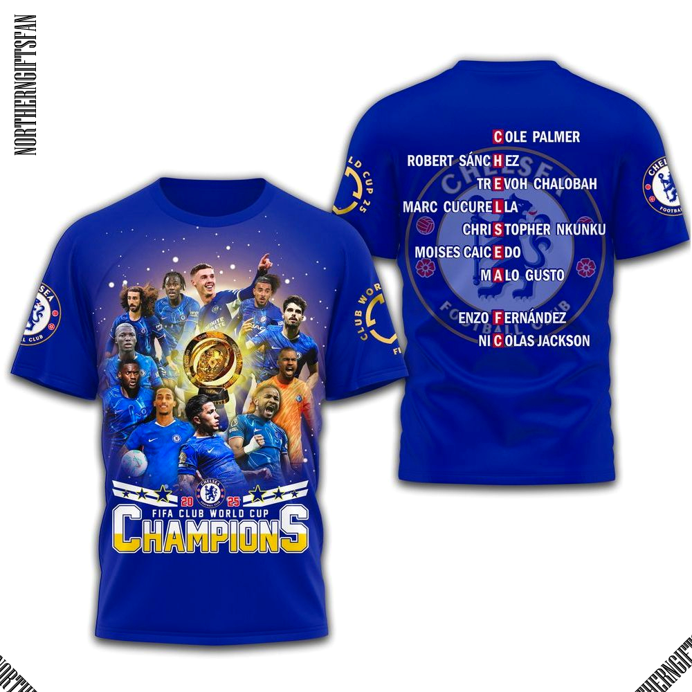 Chelsea FC Fifa Cup World Cup 2025 Champions T-Shirt