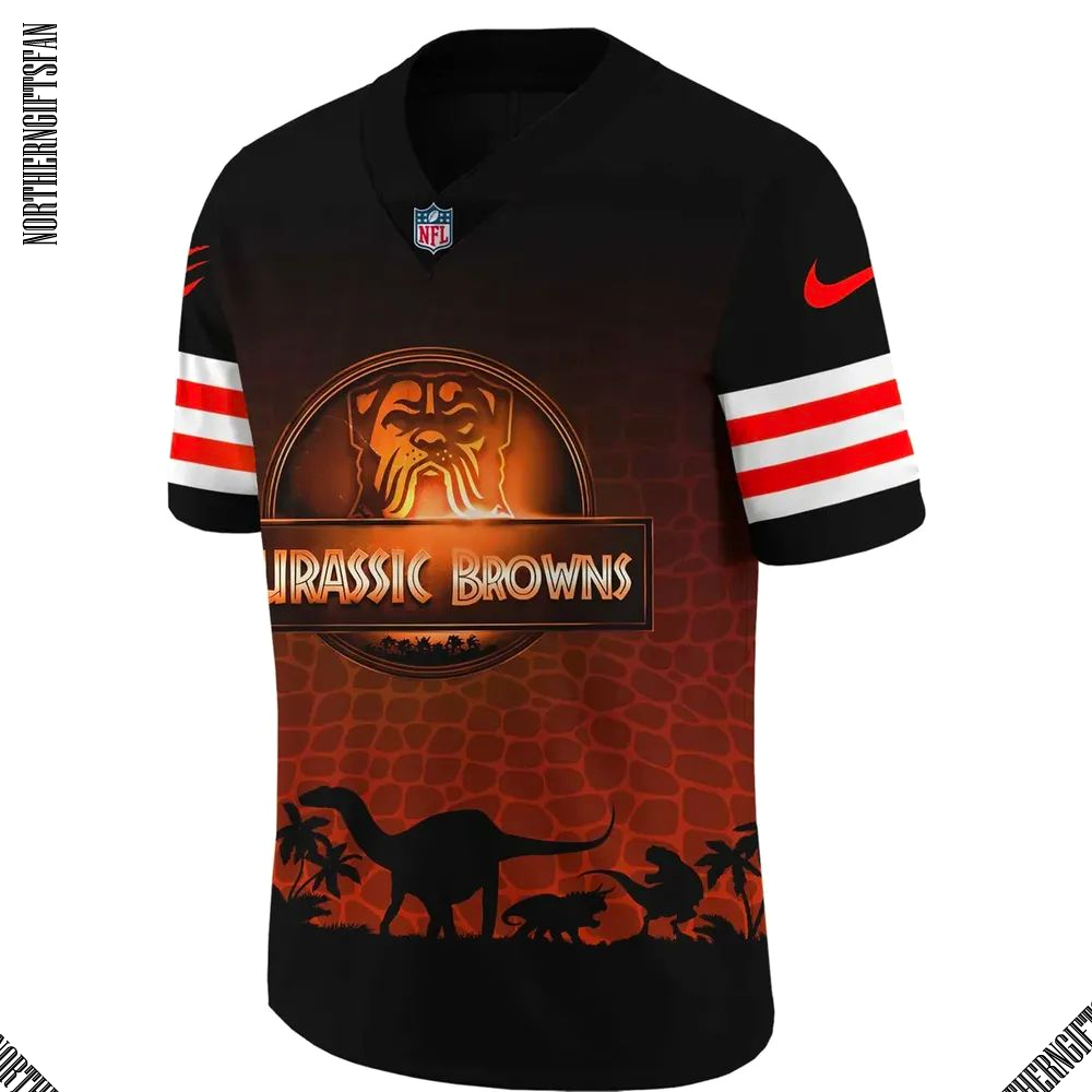 Cleveland Browns x Jurassic Park 2025 Football Jersey Cleveland Browns x Jurassic Park 2025 Football Jersey