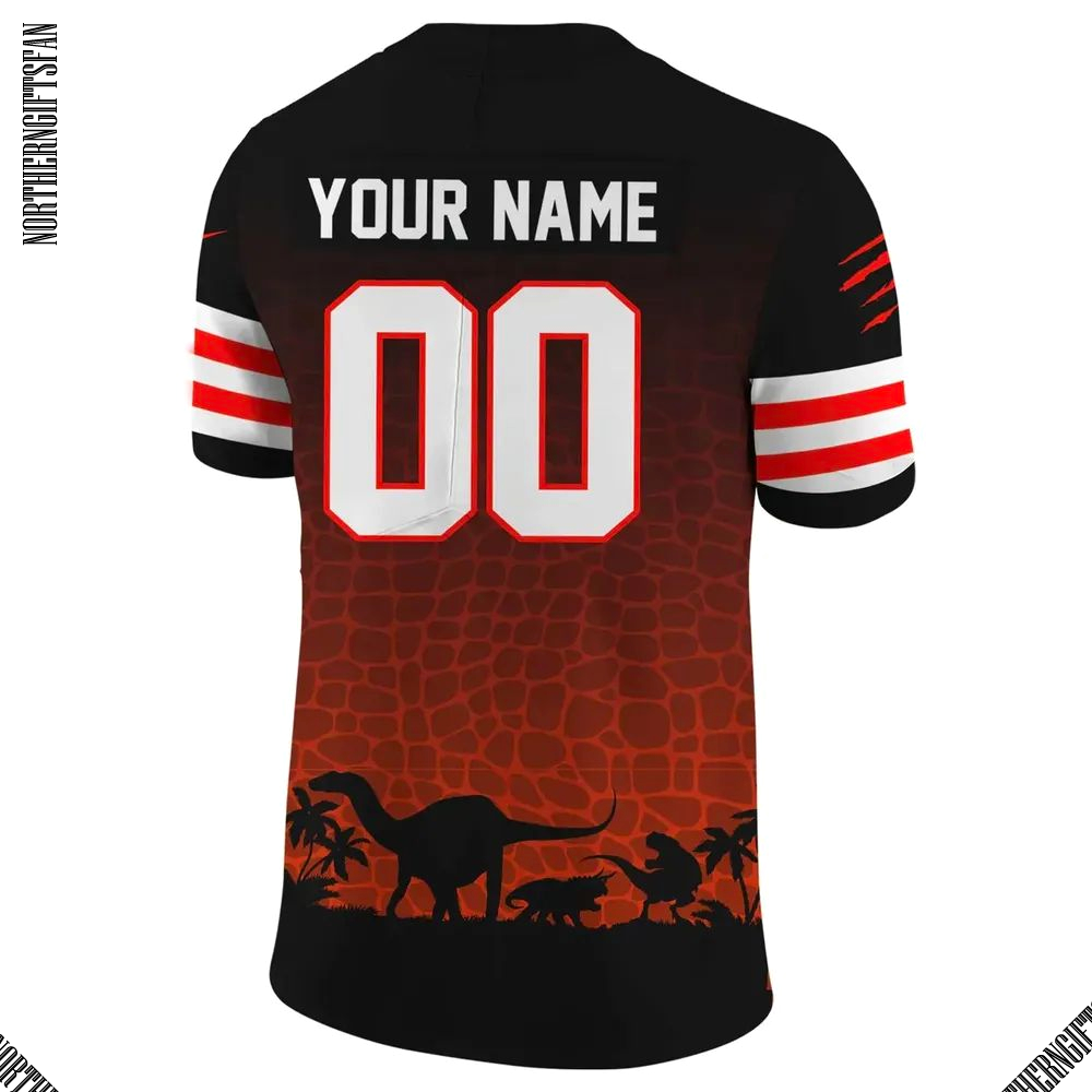 Cleveland Browns x Jurassic Park 2025 Football Jersey Cleveland Browns x Jurassic Park 2025 Football Jersey