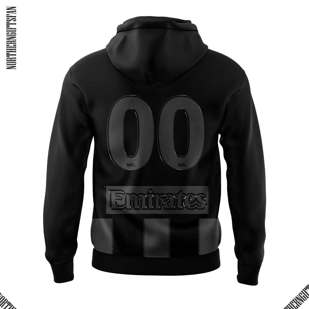 Collingwood Magpies Back In Black Hoodie Collingwood Magpies Back In Black Hoodie