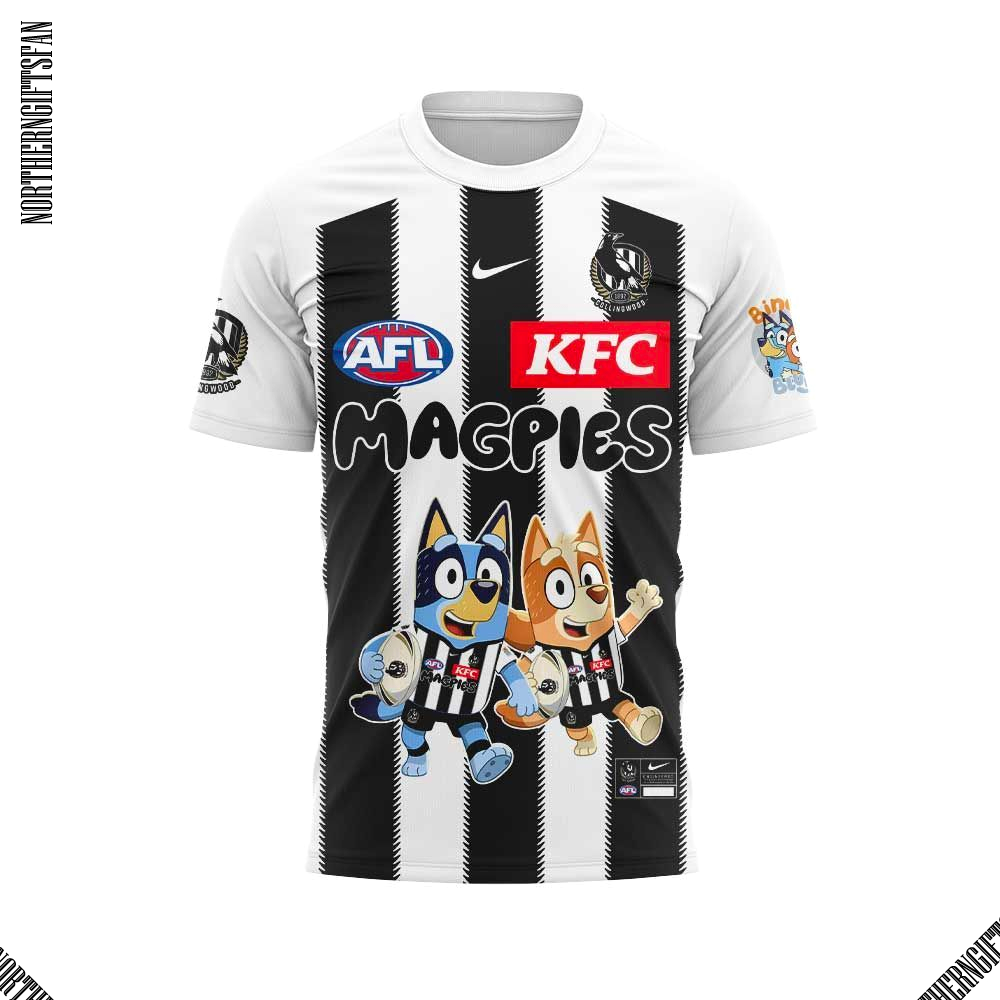 Collingwood Magpies x Bluey and Bingo Shirt Collingwood Magpies x Bluey and Bingo Shirt