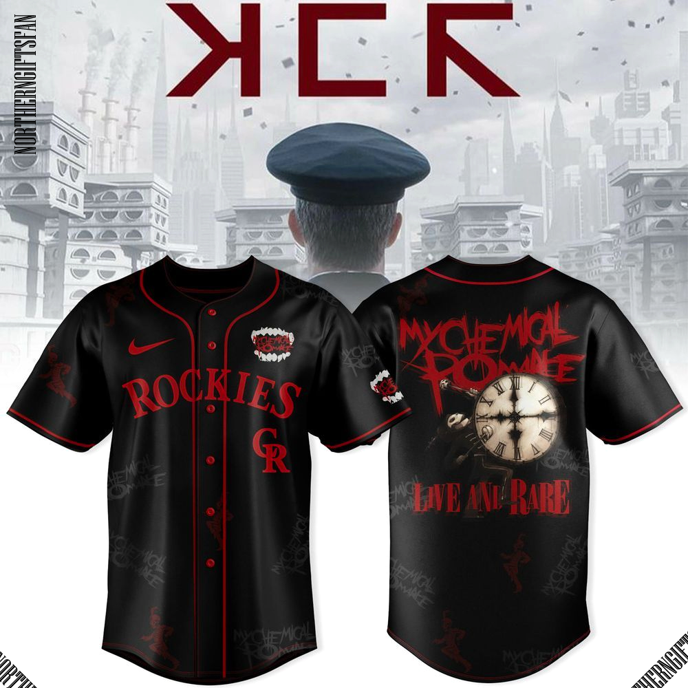Colorado Rockies x Long Live The Black Parade My Chemical Romance Tour 2025 Black Jersey Colorado Rockies x Long Live The Black Parade My Chemical Romance Tour 2025 Black Jersey