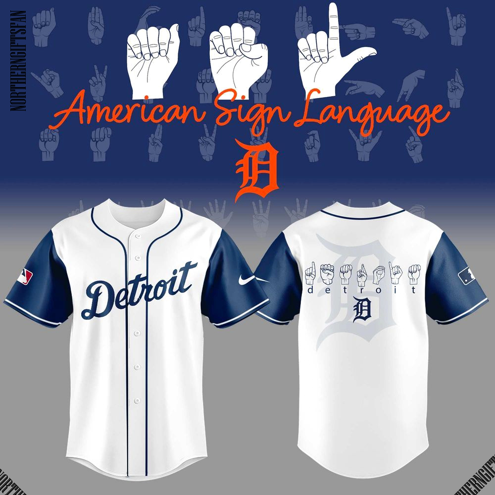 Detroit Tigers American Sign Language 2025 Jersey Detroit Tigers American Sign Language 2025 Jersey