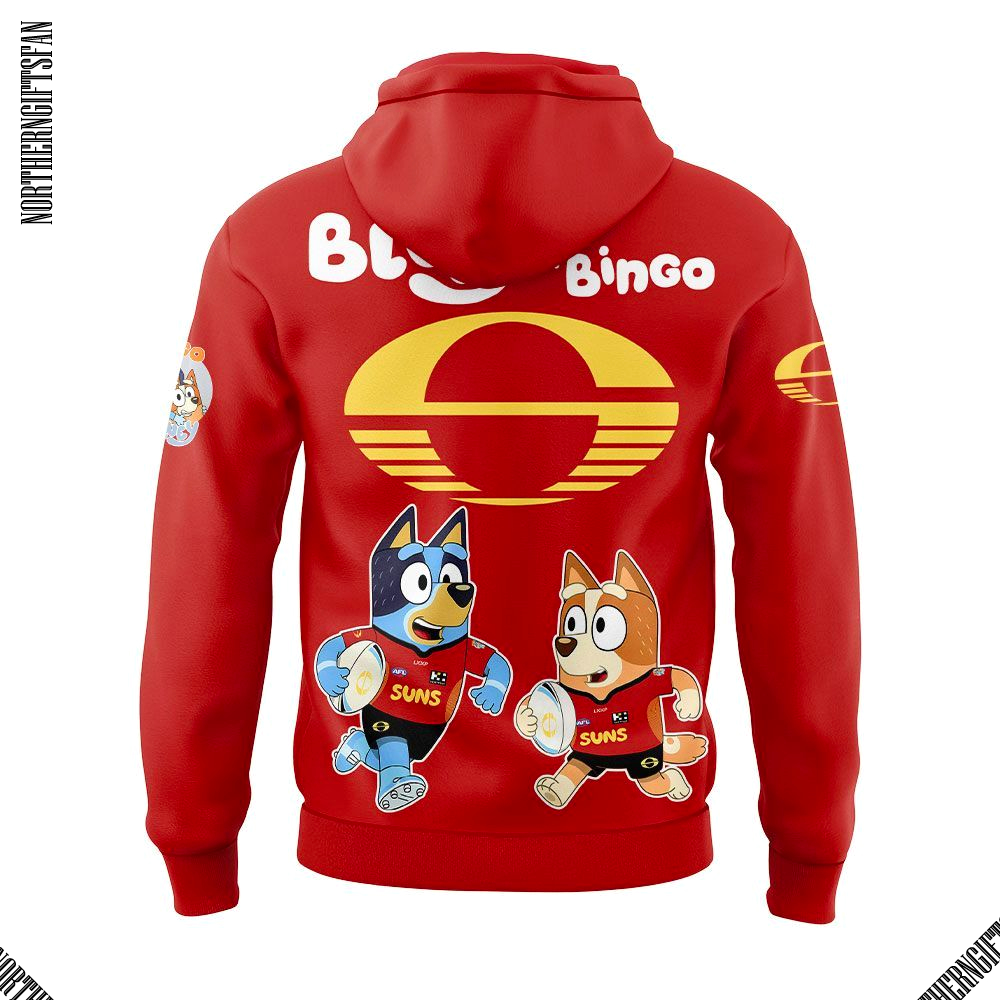 Gold Coast SUNS x Bluey and Bingo Hoodie Gold Coast SUNS x Bluey and Bingo Hoodie
