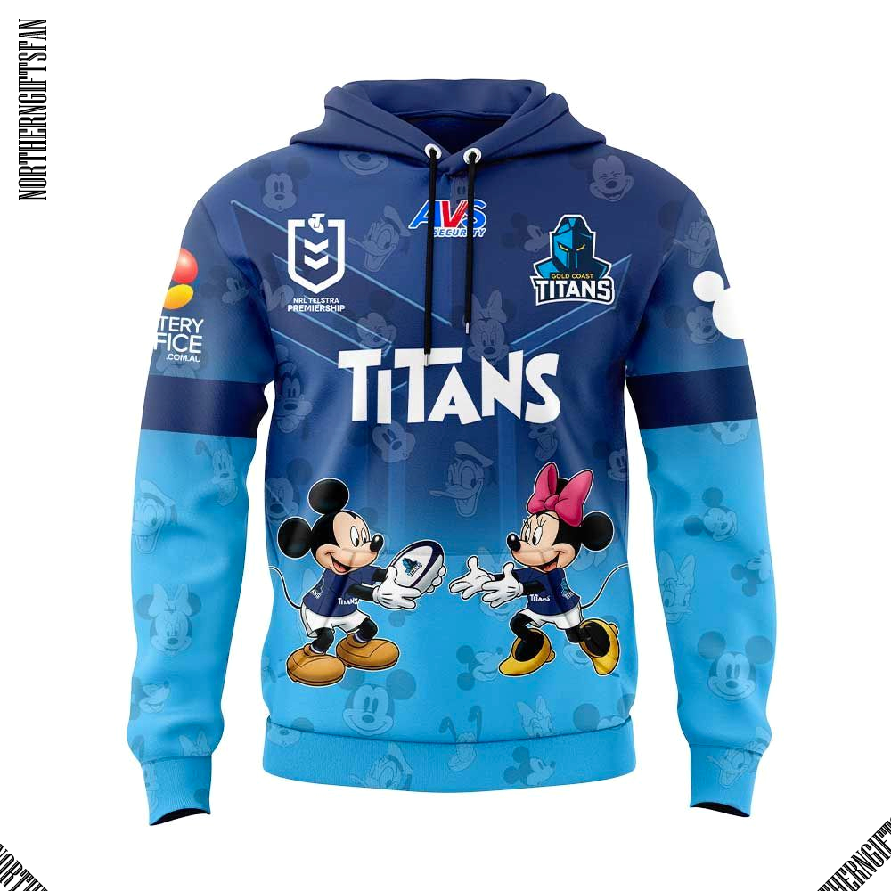 Gold Coast Titans x Mickey Mouse Hoodie Gold Coast Titans x Mickey Mouse Hoodie