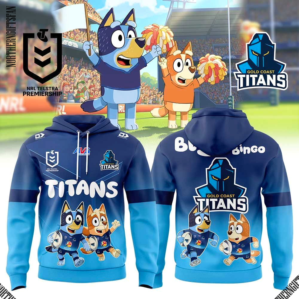 Gold Cost Titans Bluey and Bingo Hoodie Gold Cost Titans Bluey and Bingo Hoodie