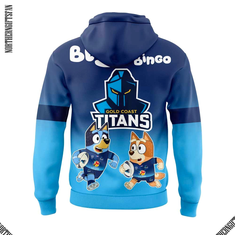 Gold Cost Titans Bluey and Bingo Hoodie Gold Cost Titans Bluey and Bingo Hoodie