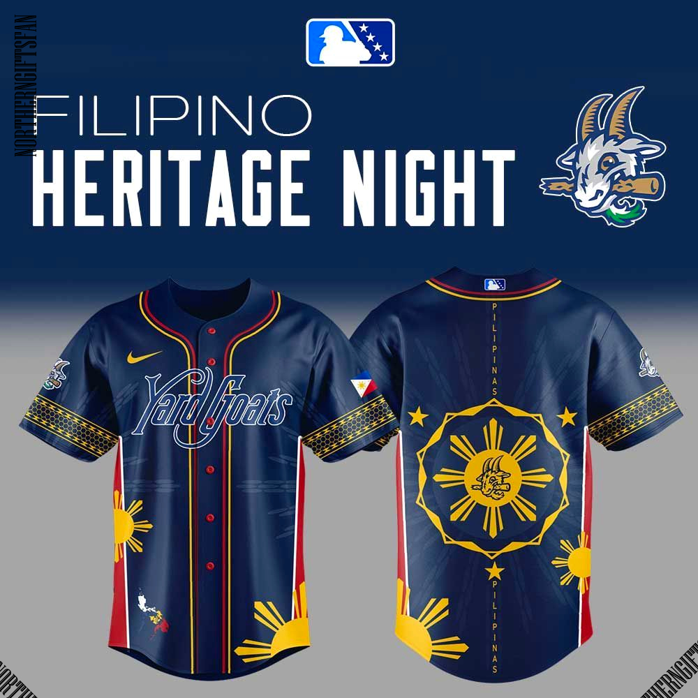 Hartford Yard Goats Filipino Heritage Night Official Jersey Hartford Yard Goats Filipino Heritage Night Official Jersey