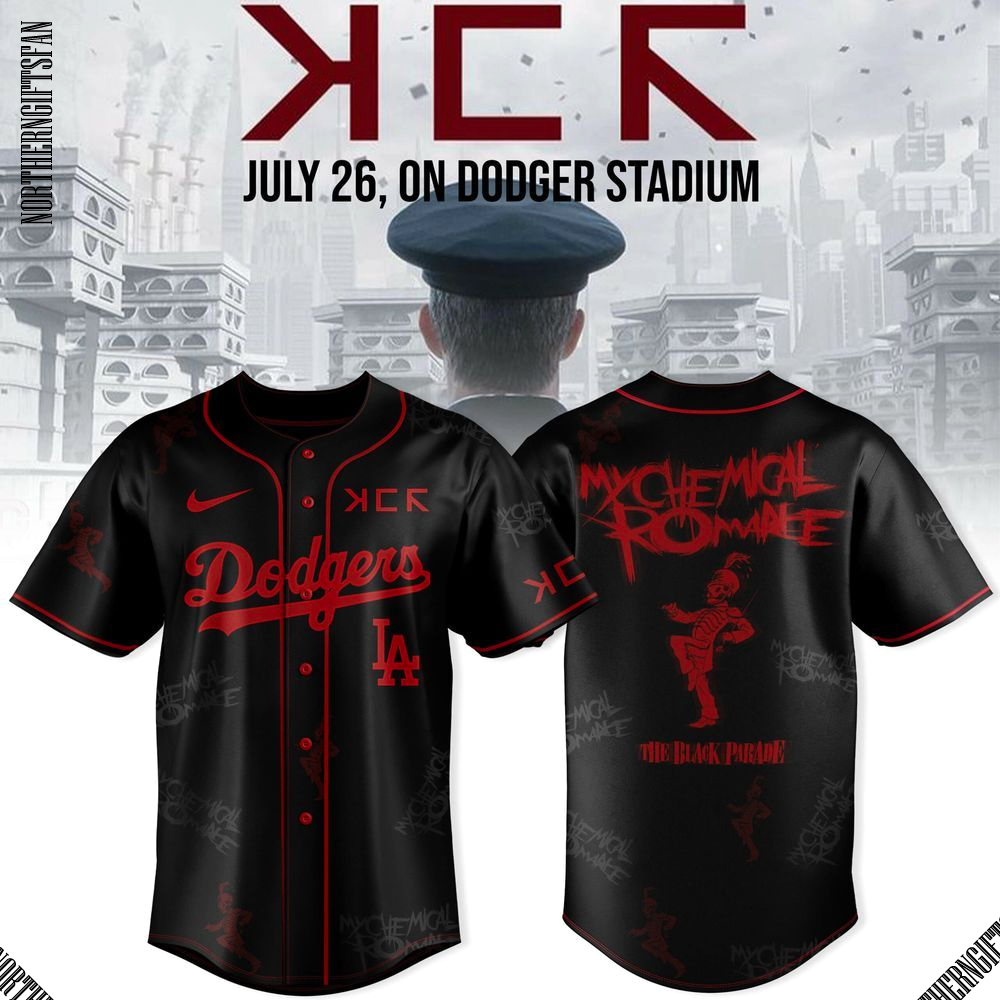 Los Angeles Dodgers Long Live The Black Parade Tour 2025 Black Special Jersey Los Angeles Dodgers Long Live The Black Parade Tour 2025 Black Special Jersey