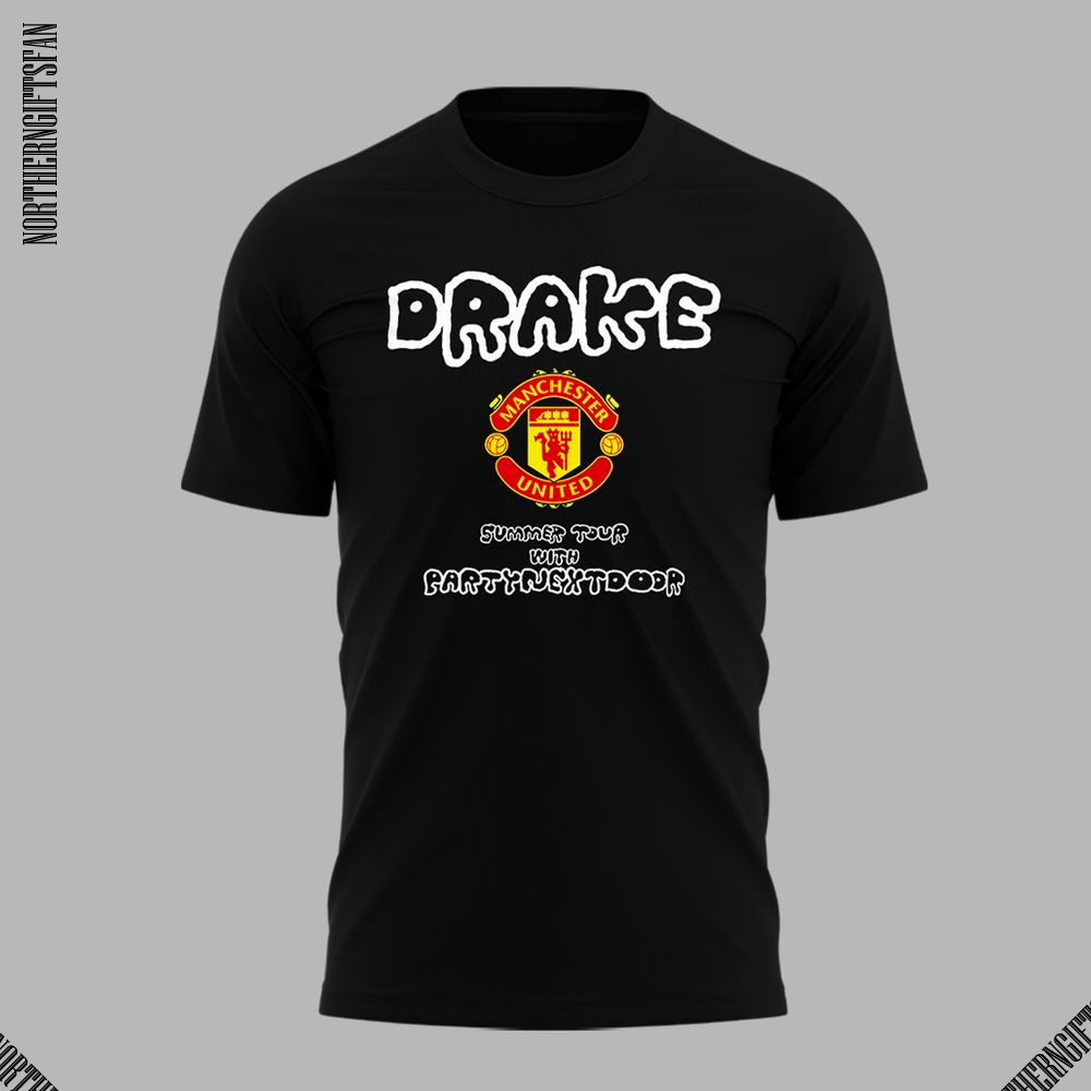 Manchester United x Drake Summer Tour 2025 Black T-Shirt Manchester United x Drake Summer Tour 2025 Black T-Shirt