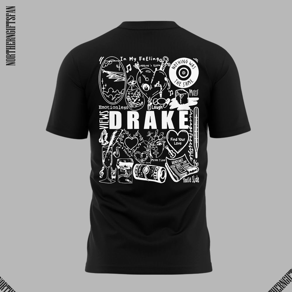 Manchester United x Drake Summer Tour 2025 Black T-Shirt Manchester United x Drake Summer Tour 2025 Black T-Shirt