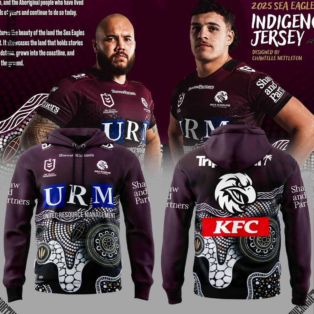 Manly Warringah Sea Eagles Our 2025 Indigenous Round Hoodie