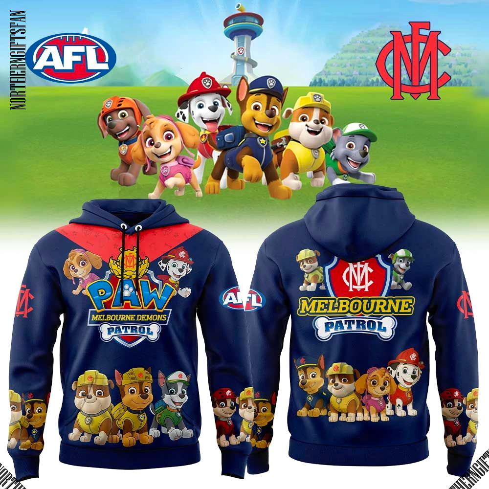 Melbourne Demons Paw Patrol Hoodie Melbourne Demons Paw Patrol Hoodie