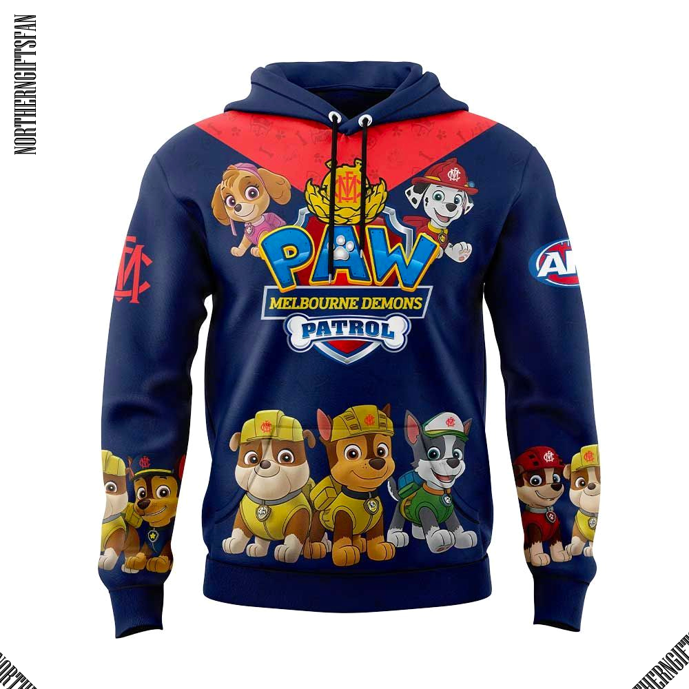 Melbourne Demons Paw Patrol Hoodie Melbourne Demons Paw Patrol Hoodie