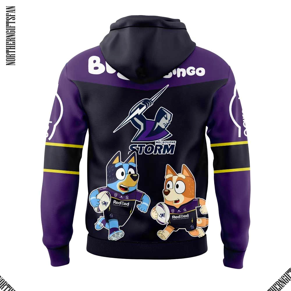 Melbourne Storm x Bluey and Bingo Hoodie Melbourne Storm x Bluey and Bingo Hoodie