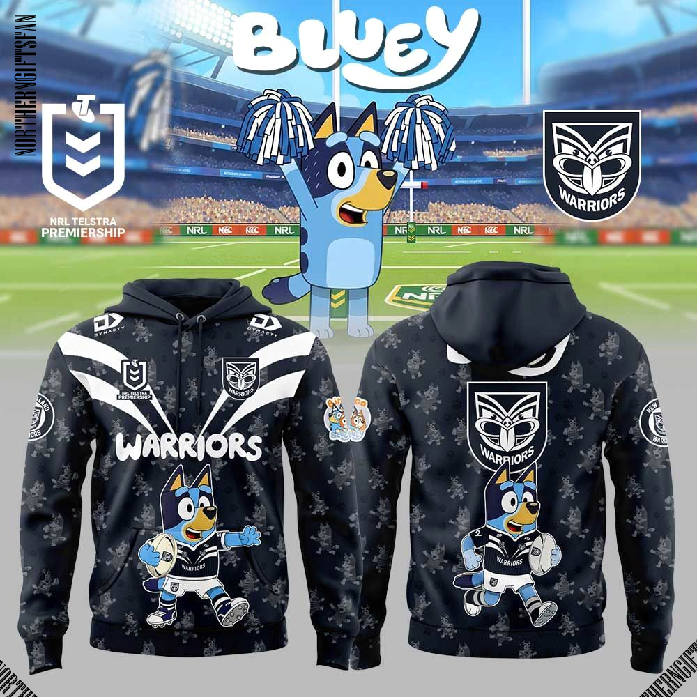NZ.Warriors x Bluey Hoodie NZ.Warriors x Bluey Hoodie