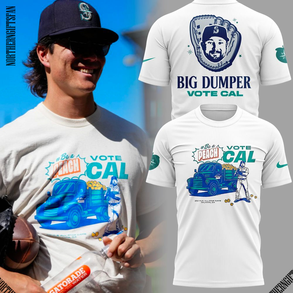 Seattle Mariners Peach Vote Cal T-Shirt